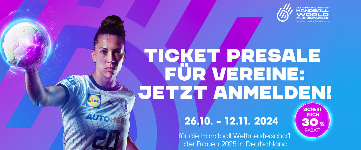 FRAUEN WM 2025 – VEREINS PRESALE AKTION